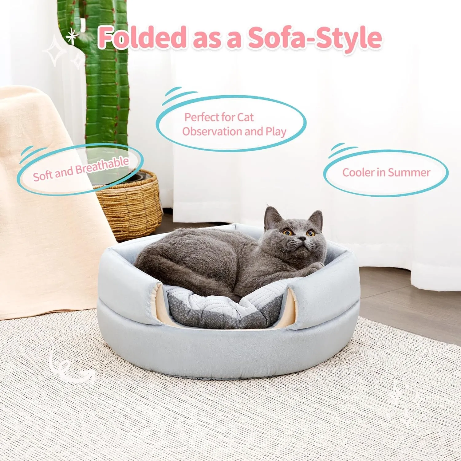 2-In-1 Foldable Cat Houses