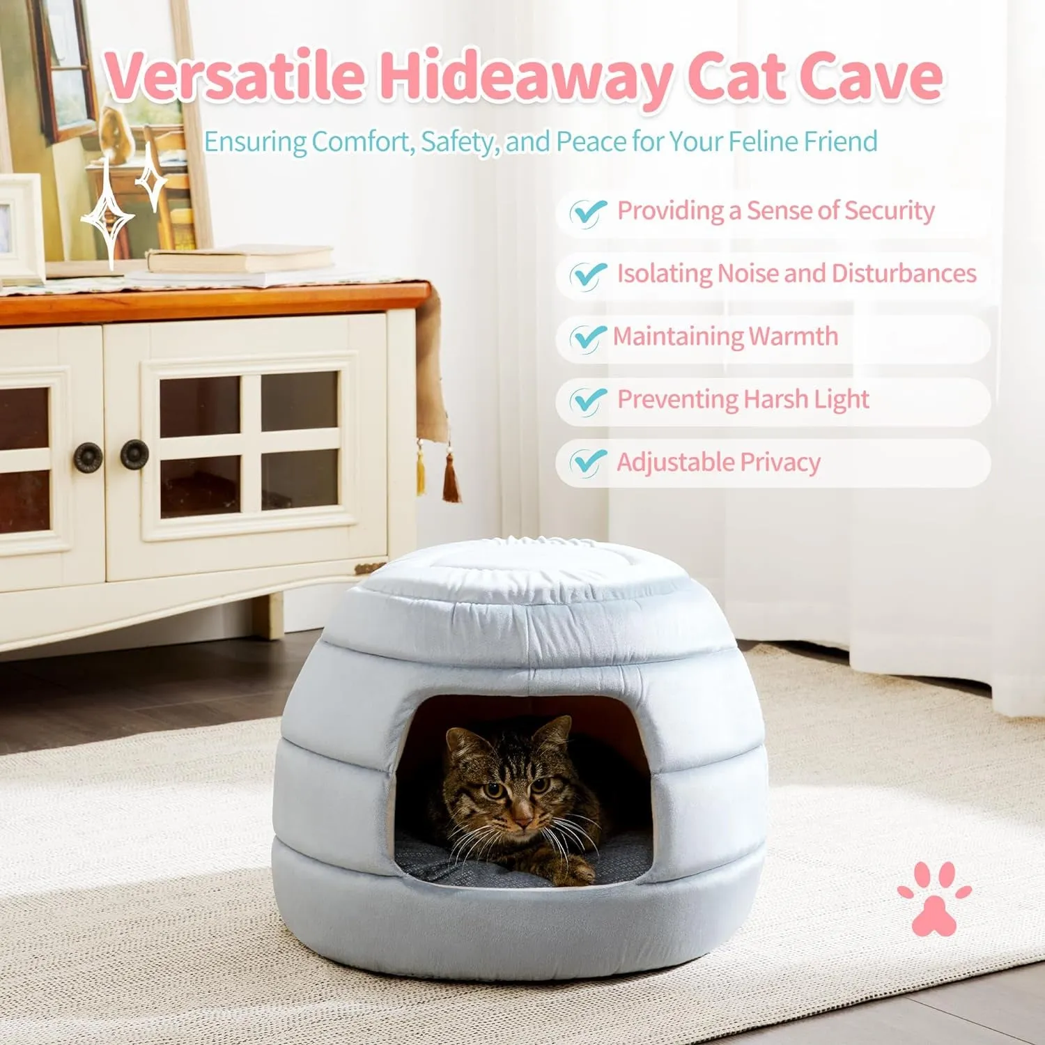 2-In-1 Foldable Cat Houses