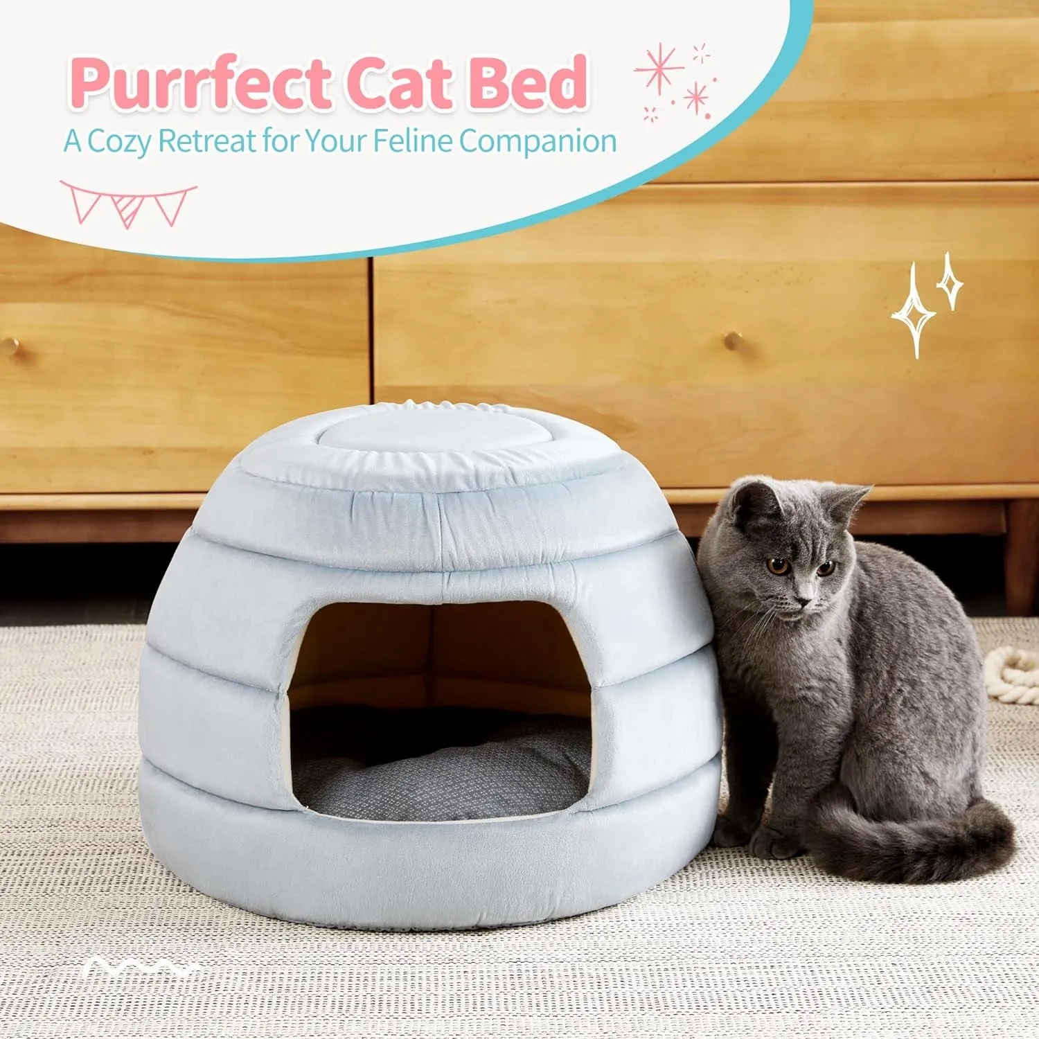 2-In-1 Foldable Cat Houses