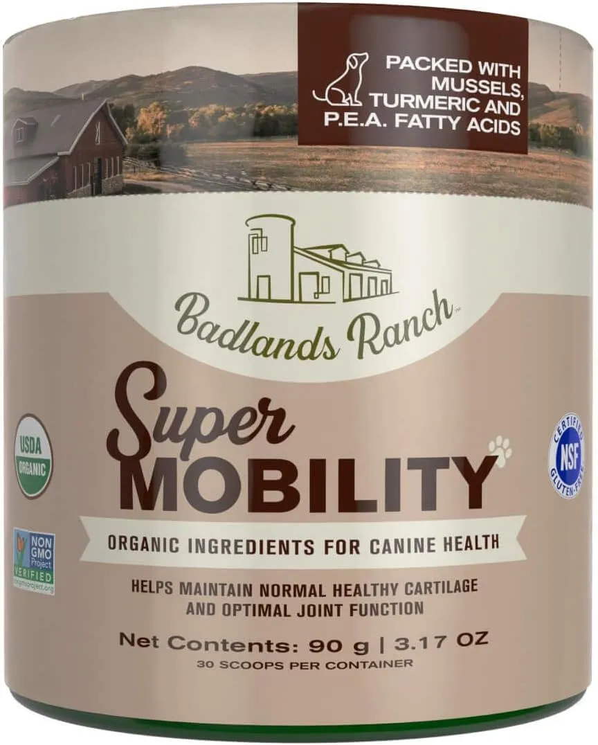 Badlands Ranch Super Mobility Canine Health Supplement, 3.17-oz