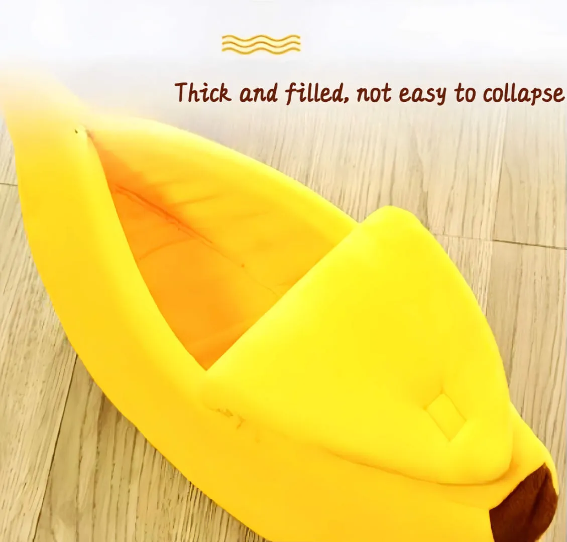 Banana Shape Cat Nest Dog Bed