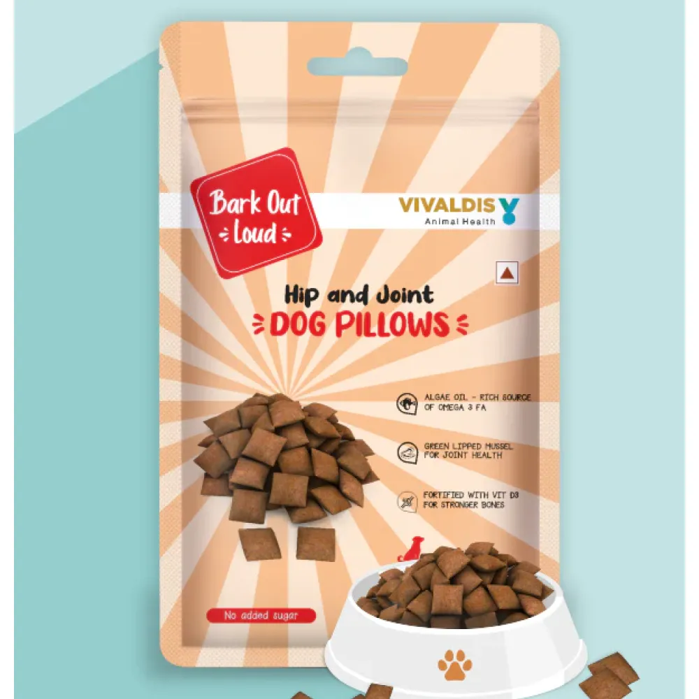 Bark Out Loud by Vivaldis Pillows for Hip & Joint Dog Treats (Limited Shelf Life) (Buy 1 Get 1)