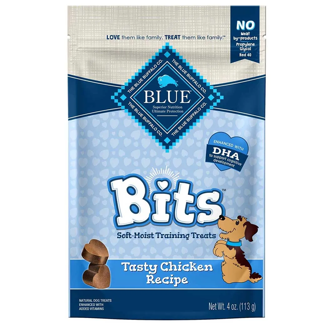 Blue Buffalo Bits Tasty Chicken Natural Soft-Moist Training Dog Treats