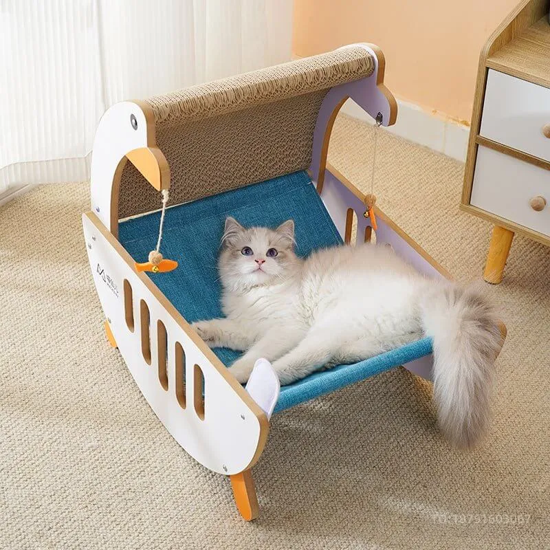 Cartoon Durable Cute Silly Goose Scratcher Cat Bed