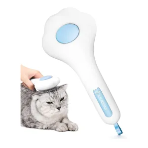 Cat Brush, Dog Grooming Brush, Pet Hair Removal Comb, Self Cleaning Slicker