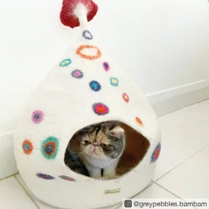 Cat Cave - Teardrop with Dots