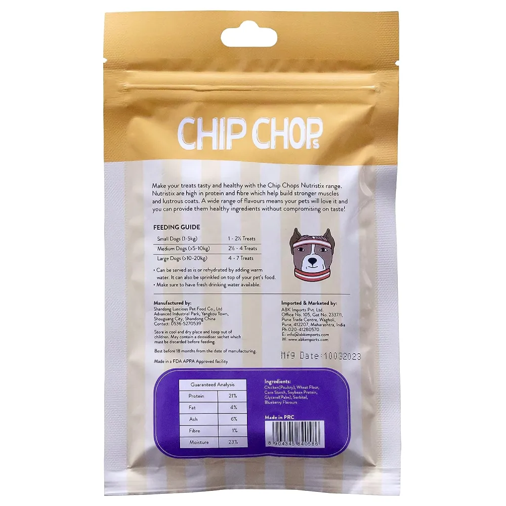 Chip Chops Blueberry Nutristix Dog Treats (Limited Shelf Life)