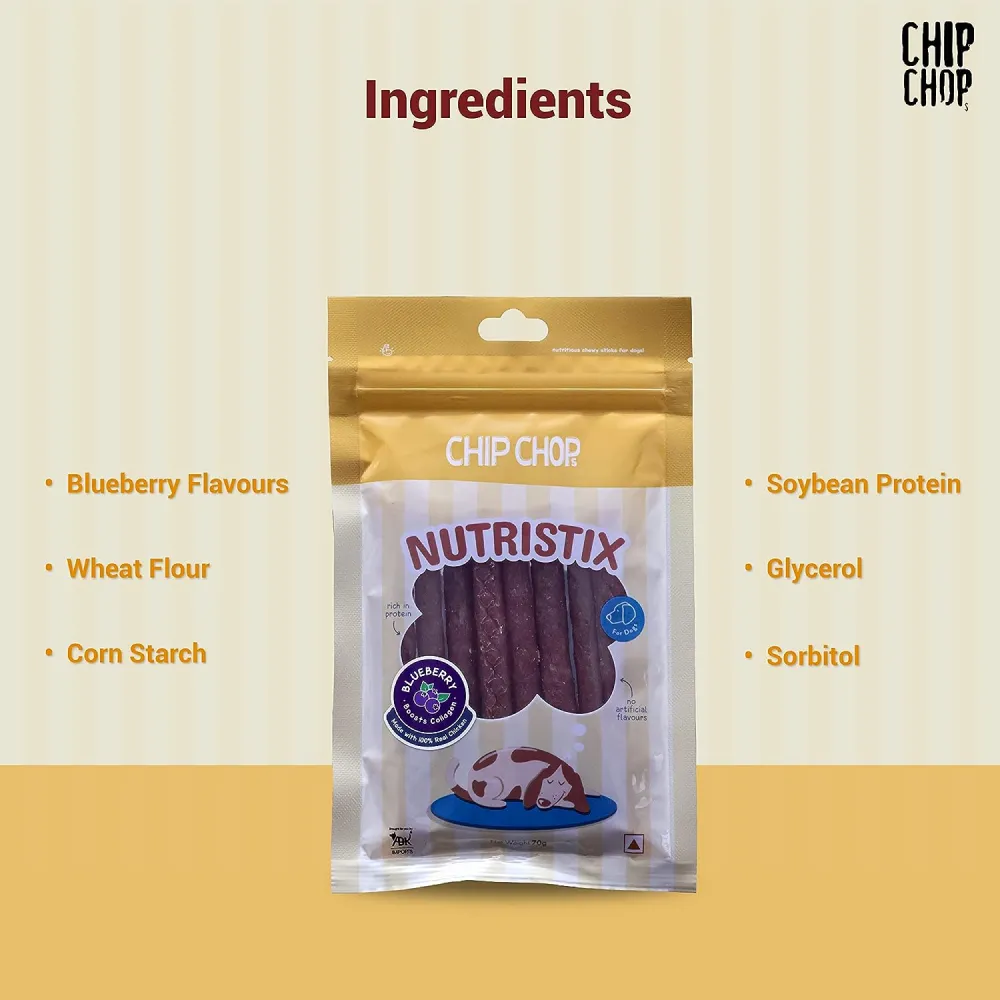 Chip Chops Blueberry Nutristix Dog Treats (Limited Shelf Life)