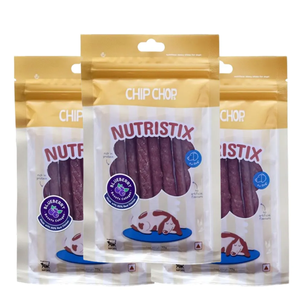 Chip Chops Blueberry Nutristix Dog Treats (Limited Shelf Life)