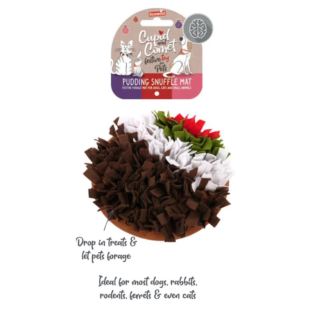 Cupid & Comet Christmas Dog, Cats & Small Pets - Pudding Snuffle Mat