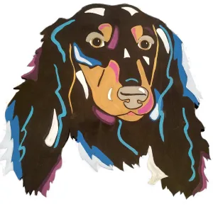 Dachshund Long Haired-DIY Pop Art Paint Kit