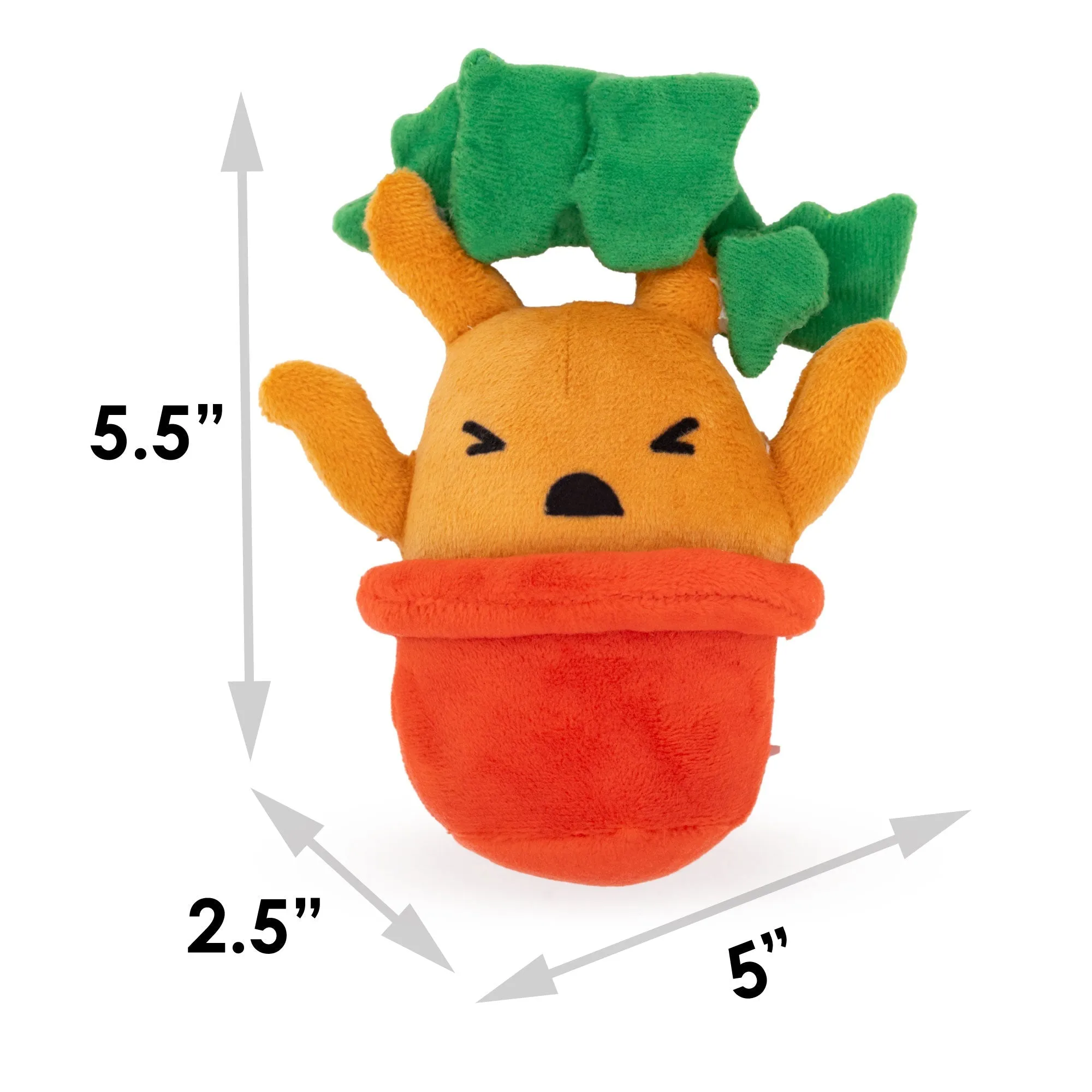 Dog Toy Squeaker Plush - Harry Potter Mandrake Root Charm by Buckle-Down