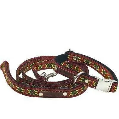 Enchanted Elegance Designer Handmade Cotton Dog Collar