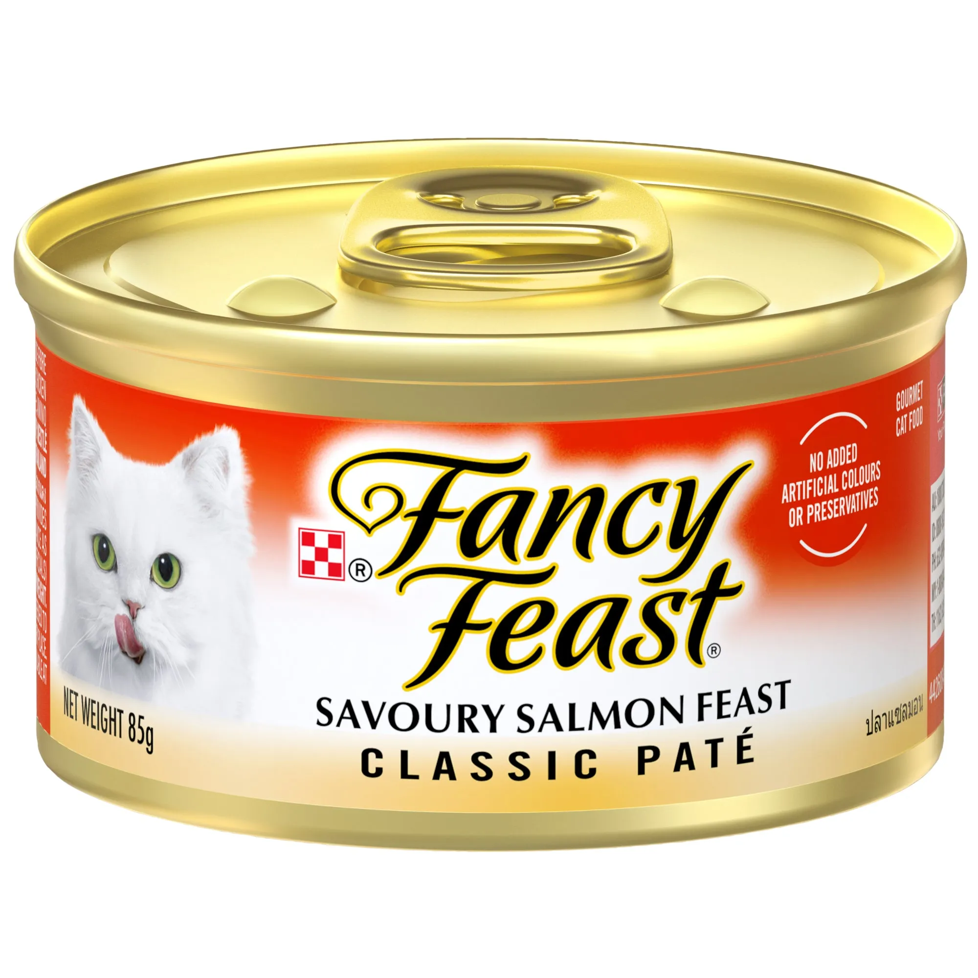 Fancy Feast Classic Pate Savoury Salmon Feast Gourmet Cat Food Wet Cat Food 85g x 24