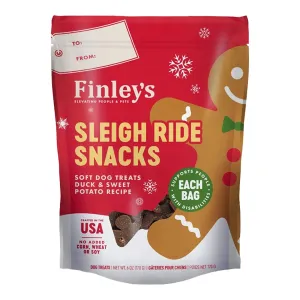 Finley's Sleigh Ride Snacks Duck & Sweet Potato Recipe Dog Treats, 6-oz