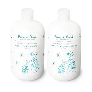 Flea   Tick Dog Shampoo/Conditioner Set