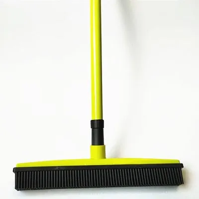 Floor Hair broom Dust Scraper  & Pet rubber Brush Carpet carpet cleaner Sweeper