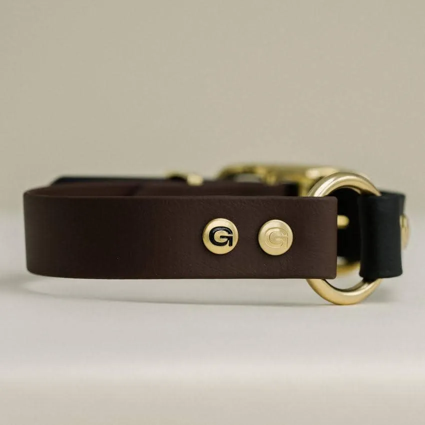 GULA | Classic Dog Collar - Brown & Black