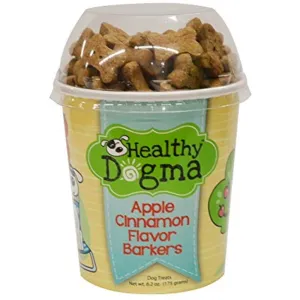 Healthy Dogma Apple Cinnamon Barkers Natural Dog Treats (Cup) 6.2oz