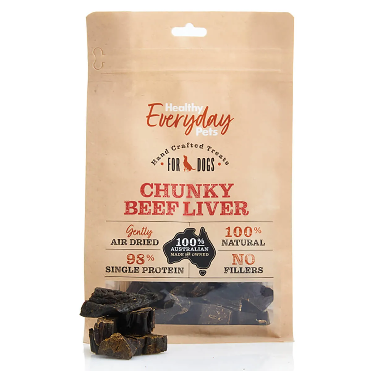 Healthy Everyday Pets Beef Liver Chunky Dog Treat