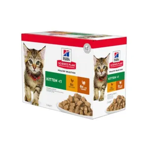 Hill's Science Plan Kitten Wet Multipack Chicken & Turkey 12x85g