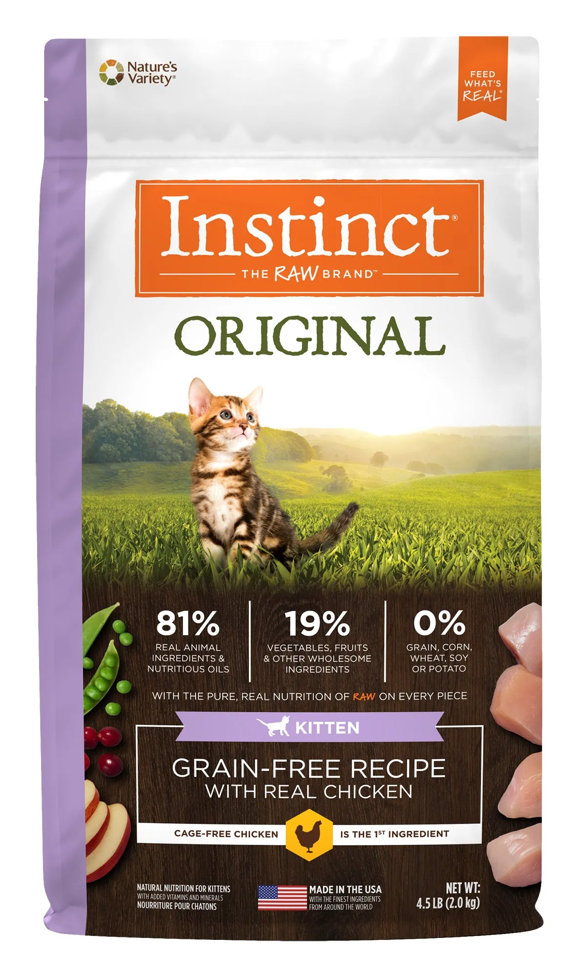 Instinct Original Grain-Free Cat Kibble (Dry) - Kitten