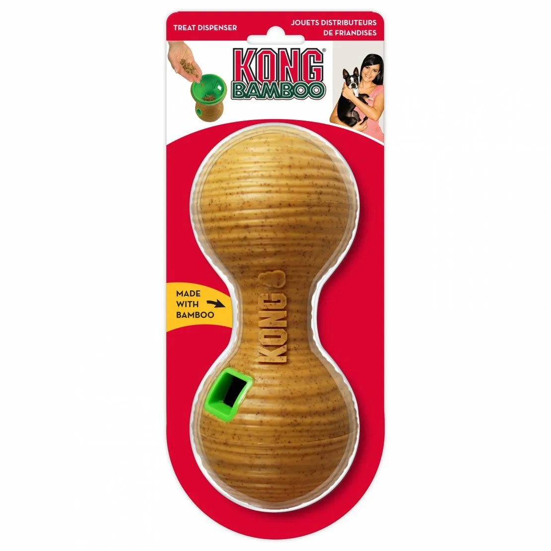 KONG Bamboo Feeder Dumbbell for Dogs