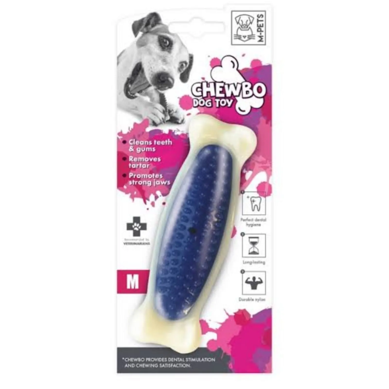 M-Pets Chewbo Dental Bone Dog Toy