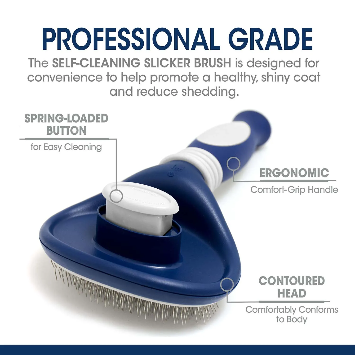 Magic Coat Professional Series Self-Cleaning Slicker Brush