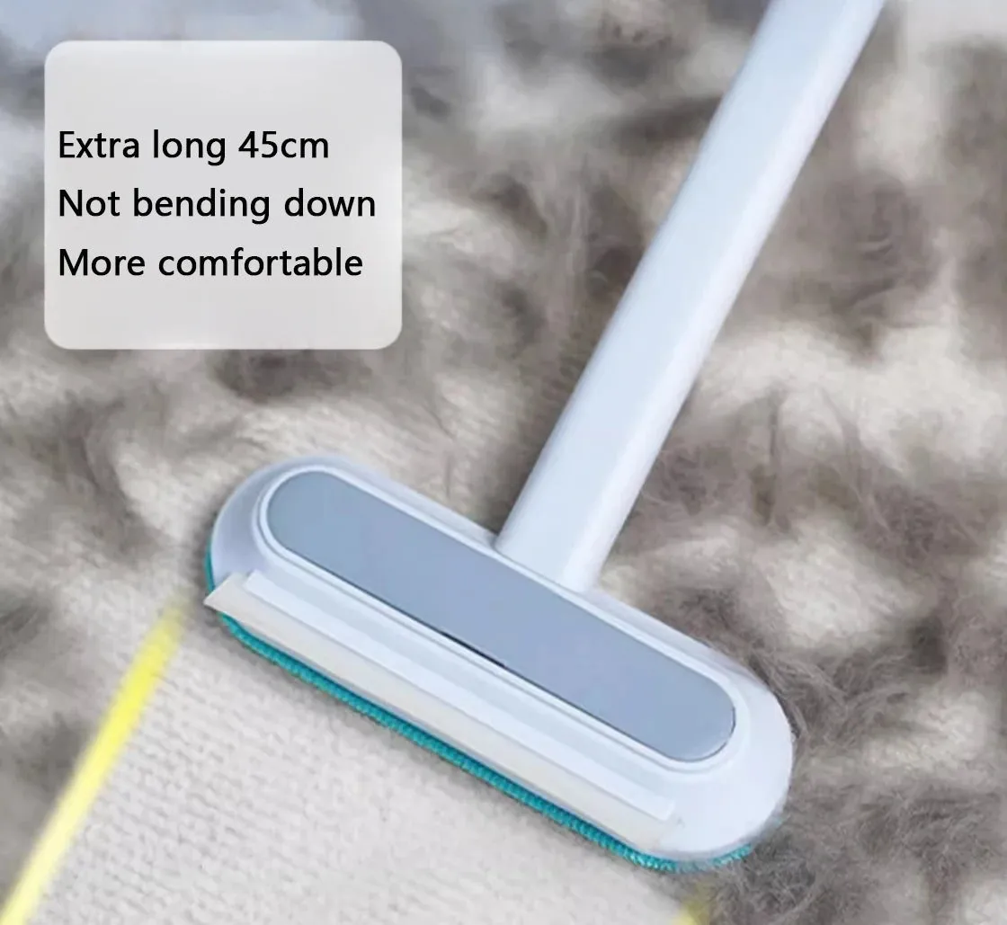 Multi-Functional Pet Hair Removal and Cleaning Brush with Long Handle