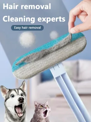 Multi-Functional Pet Hair Removal and Cleaning Brush with Long Handle