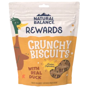 Natural Balance Crunchy Biscuits With Real Duck Recipe Dog Treats