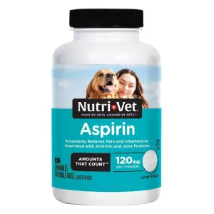 Nutri-Vet Buffered Aspirin for Dogs - Arthritis & Pain Relief (100 ct)