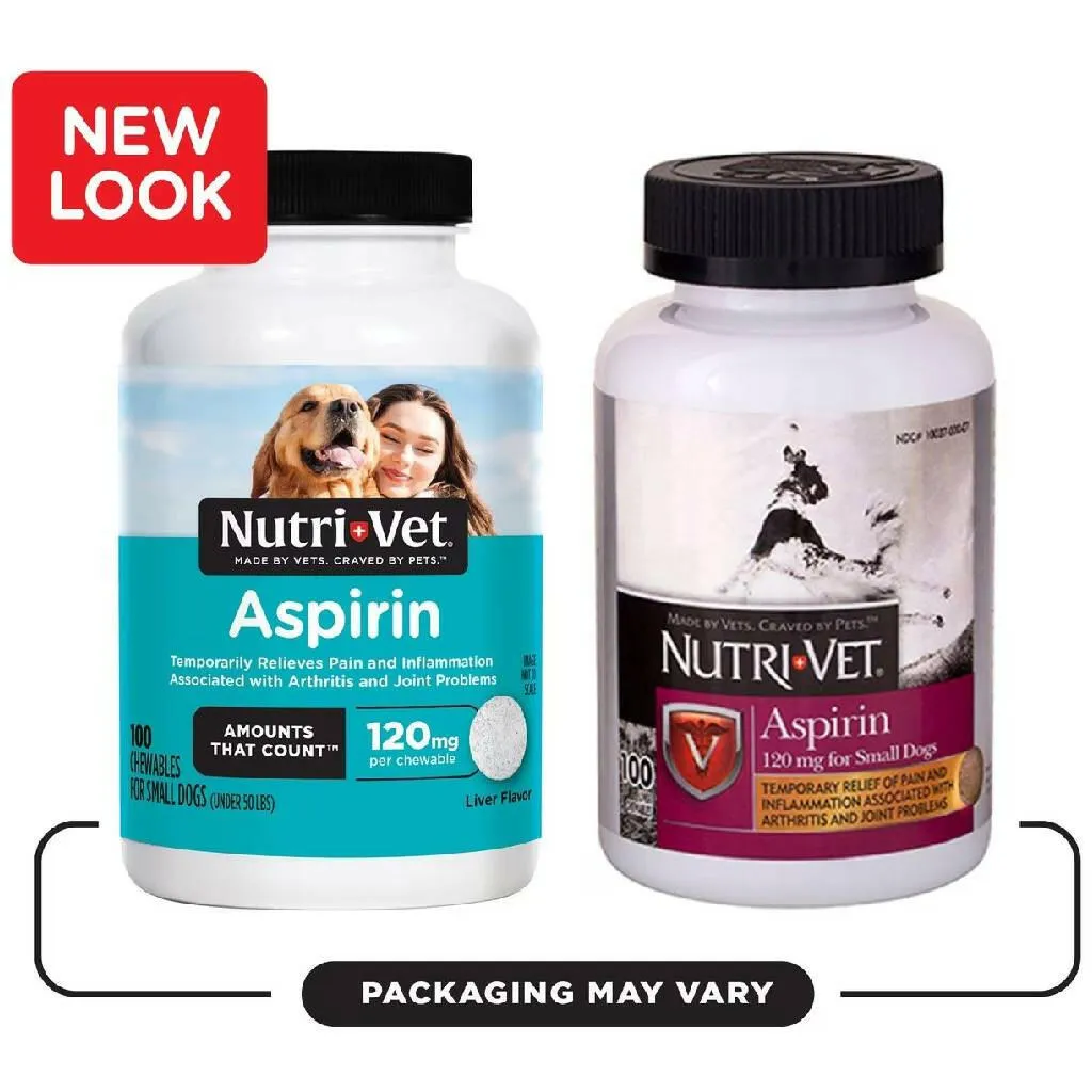 Nutri-Vet Buffered Aspirin for Dogs - Arthritis & Pain Relief (100 ct)