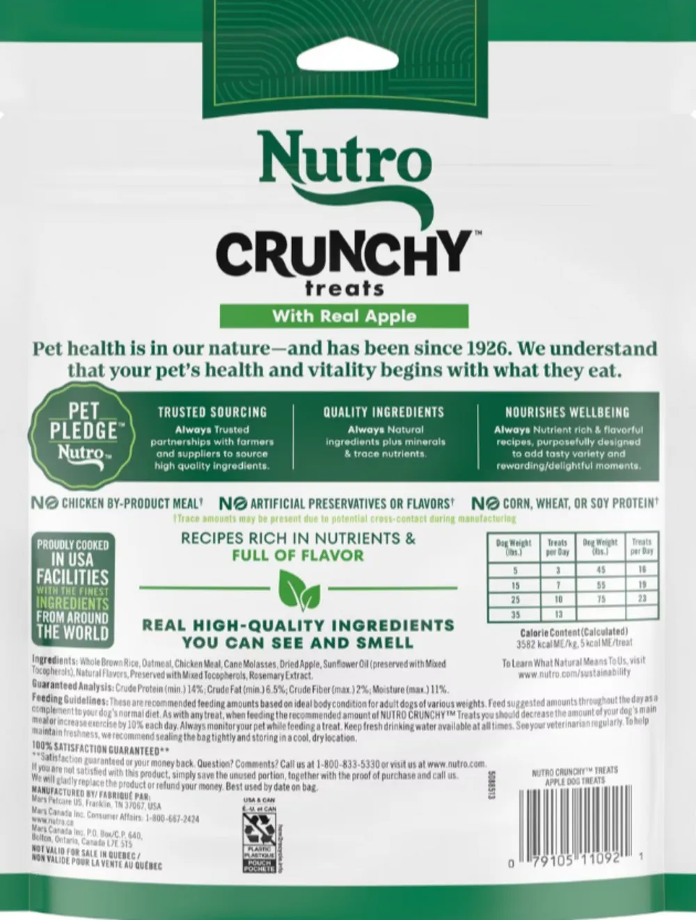 Nutro Crunchy Treats with Real Apple Dog Treats