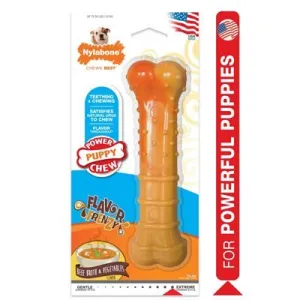 Nylabone Power Puppy Chew Beefbroth & Vegetables Flavor Giant Bone