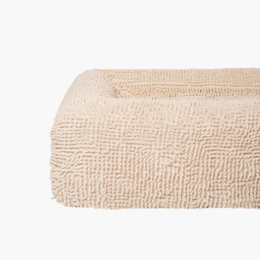 Orthopedic Memory Foam Dog Bed - Cream (Medium)
