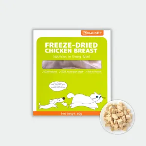 Pawcket Freeze-Dried Free Range Chicken Breast - Raw Cat & Dog Treats