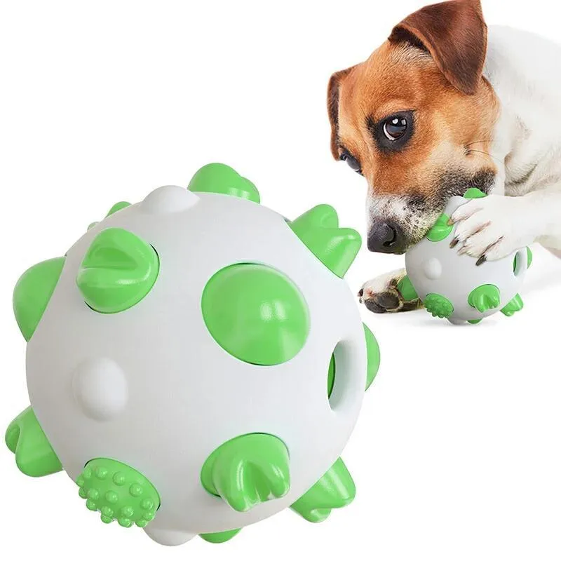 Pet Dog Interactive Chew Toy Non Toxic Bite Resistant Rubber Ball