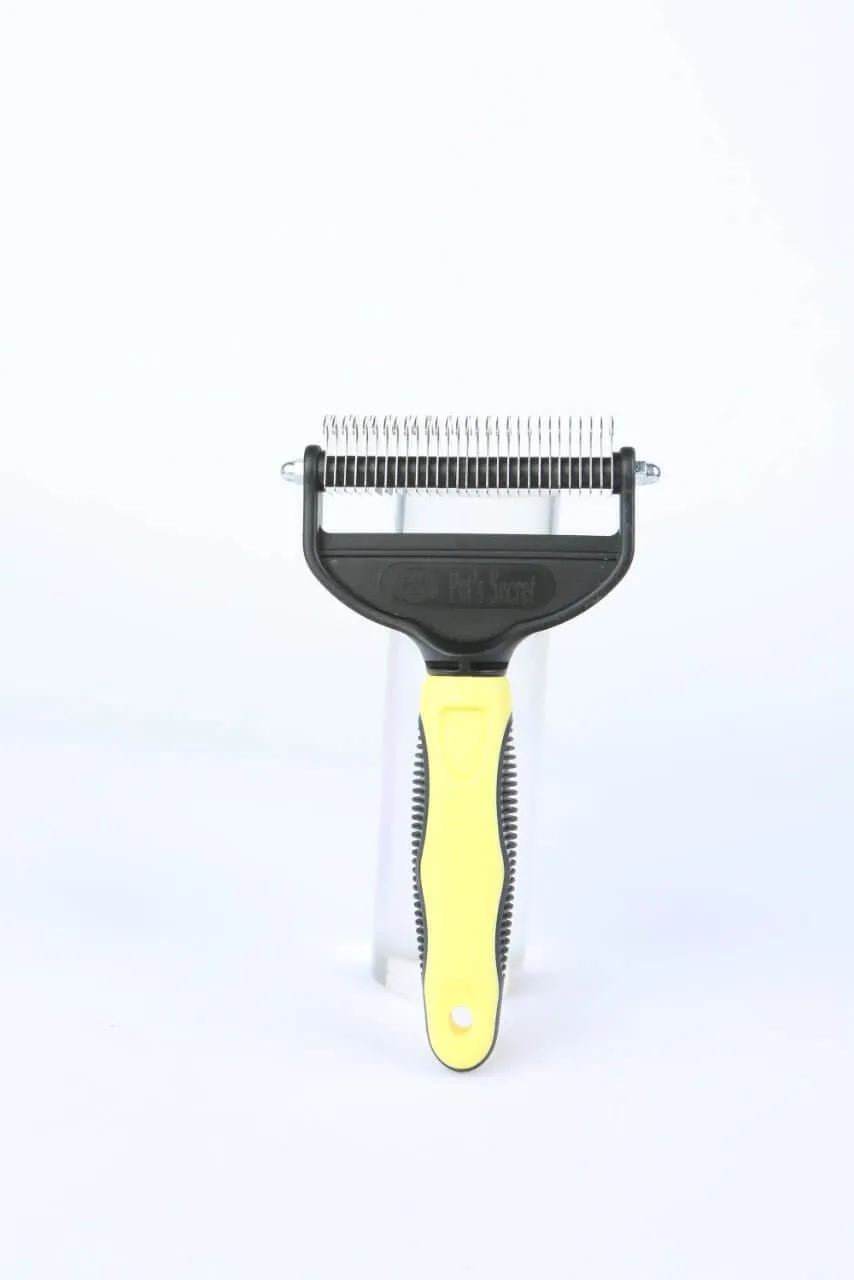 Pet Grooming Brush Double Sided Undercoat Rake for Shedding Hair Dogs Cats Comb