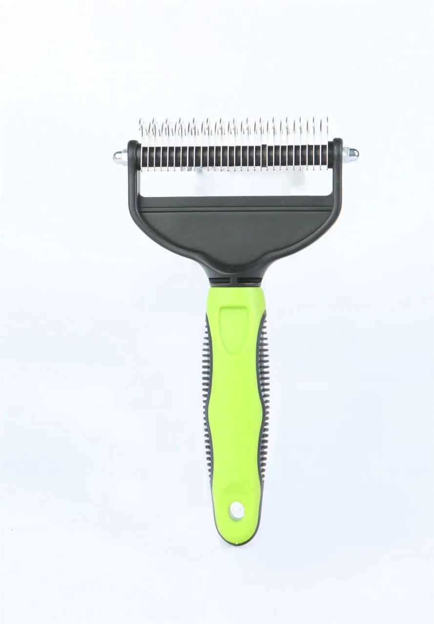 Pet Grooming Brush Double Sided Undercoat Rake for Shedding Hair Dogs Cats Comb