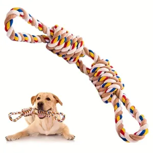 Pet Large Rope Knot Teeth Grinding Cleaning Cat Dog Interactive Chew Toy Training Supplies