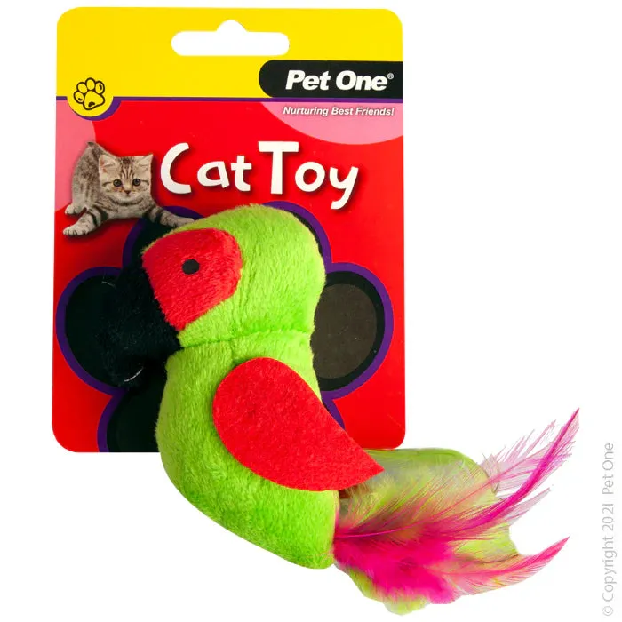 Pet One Plush Parrot Cat Toy