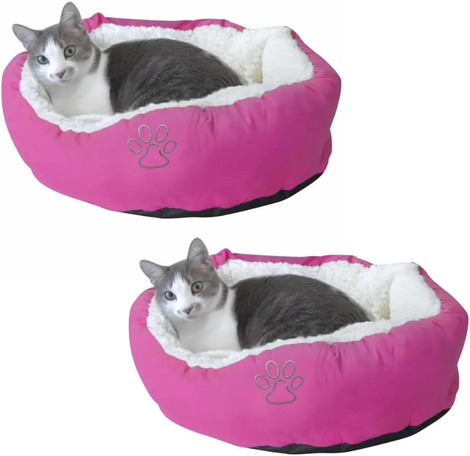 Plush round Cat Beds