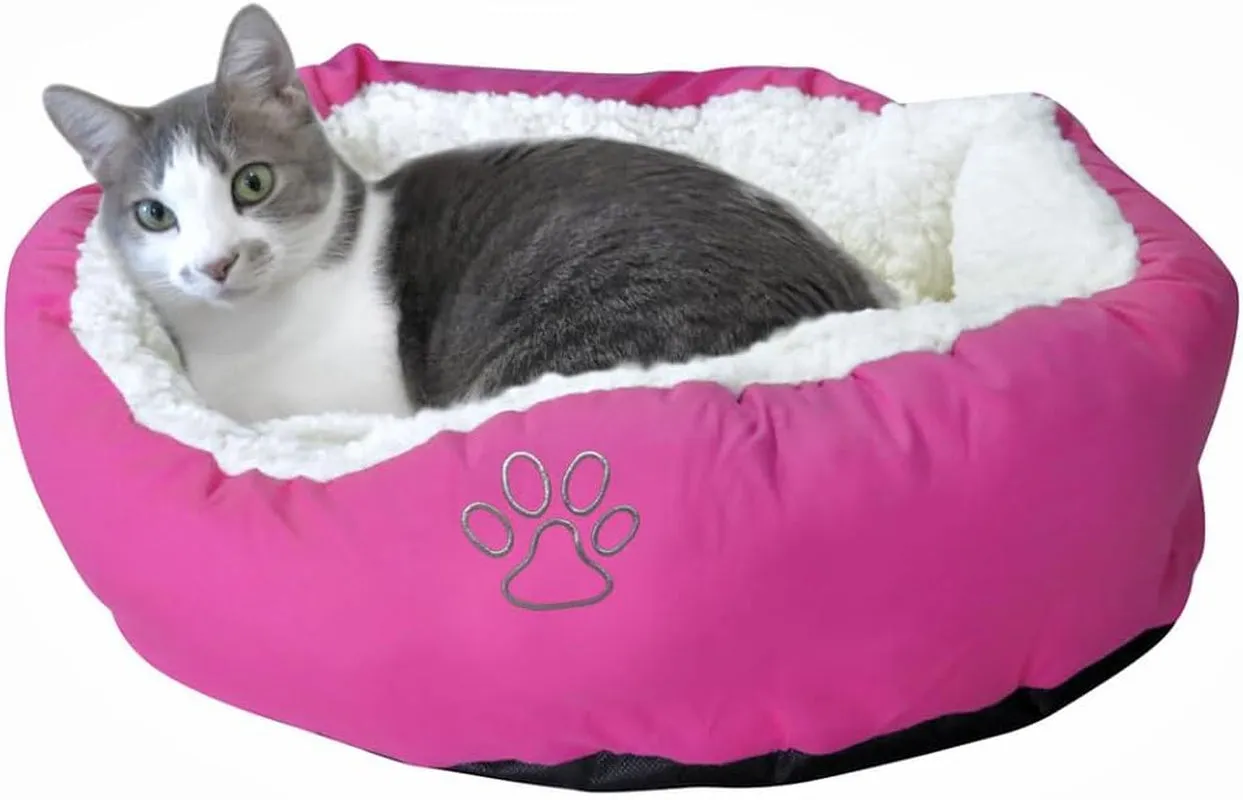 Plush round Cat Beds