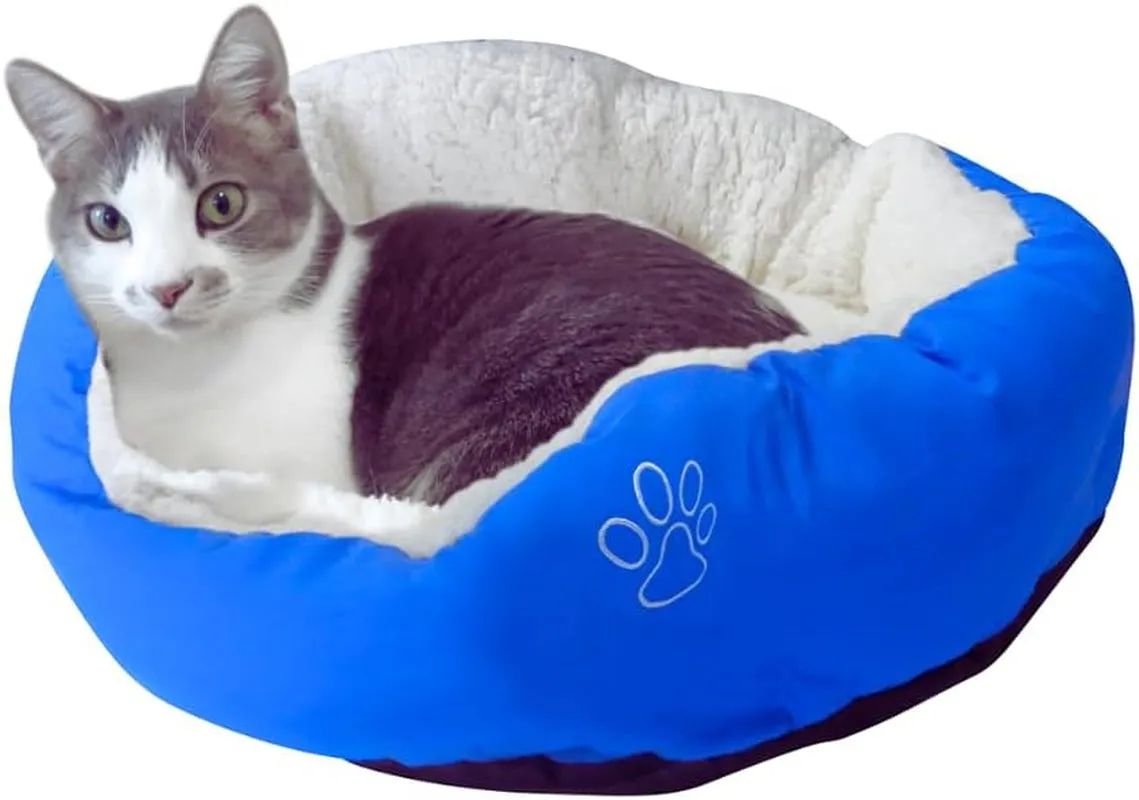 Plush round Cat Beds