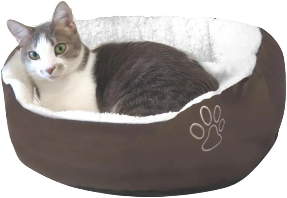 Plush round Cat Beds