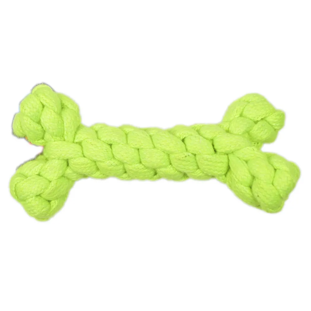 Skatrs Dummy Knotted, Ball and Bone Shaped Rope Chew Toy Combo for Dogs and Cats