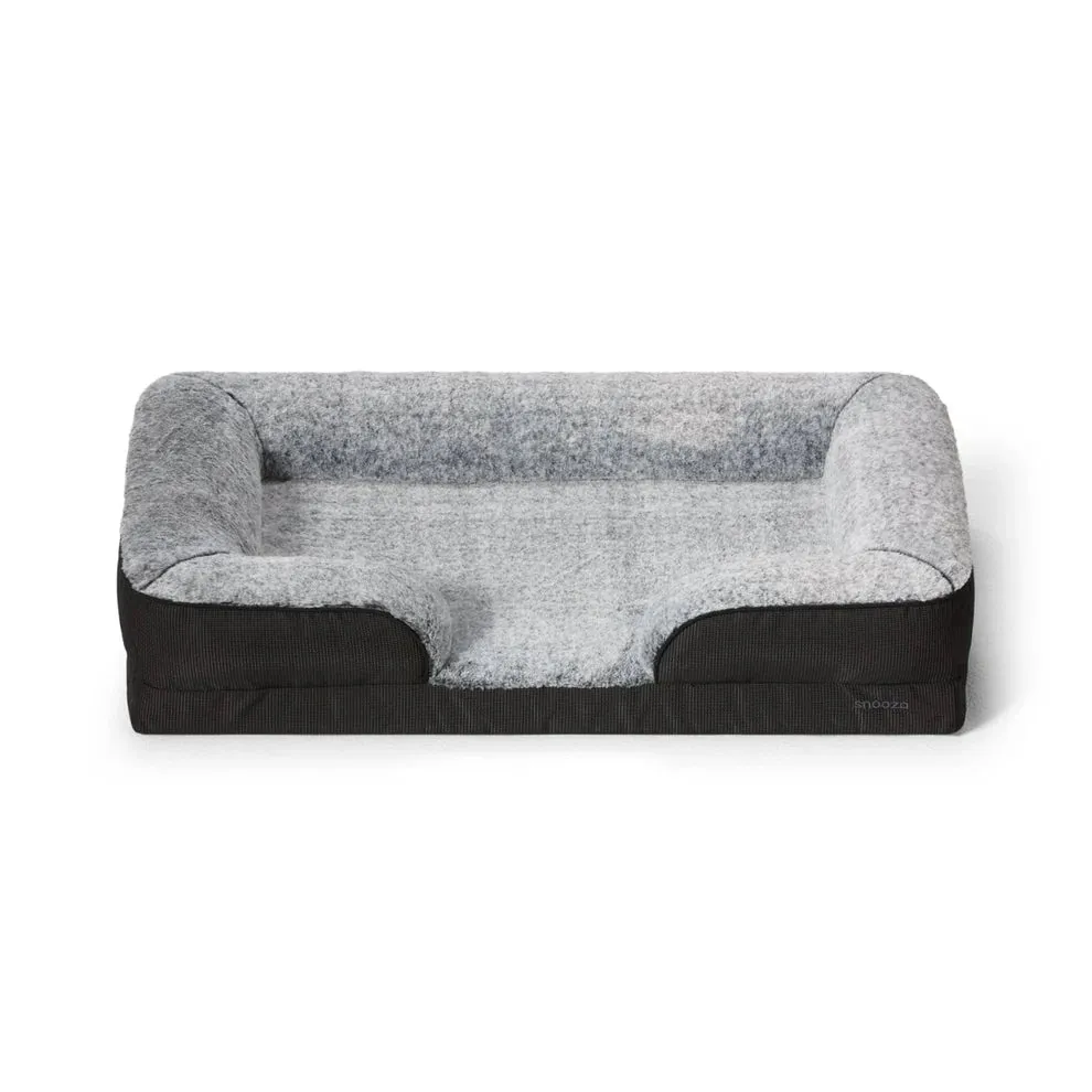 Snooza Tuff Ortho Retreat Dog Bed Black/Chinchilla Extra Large^^^