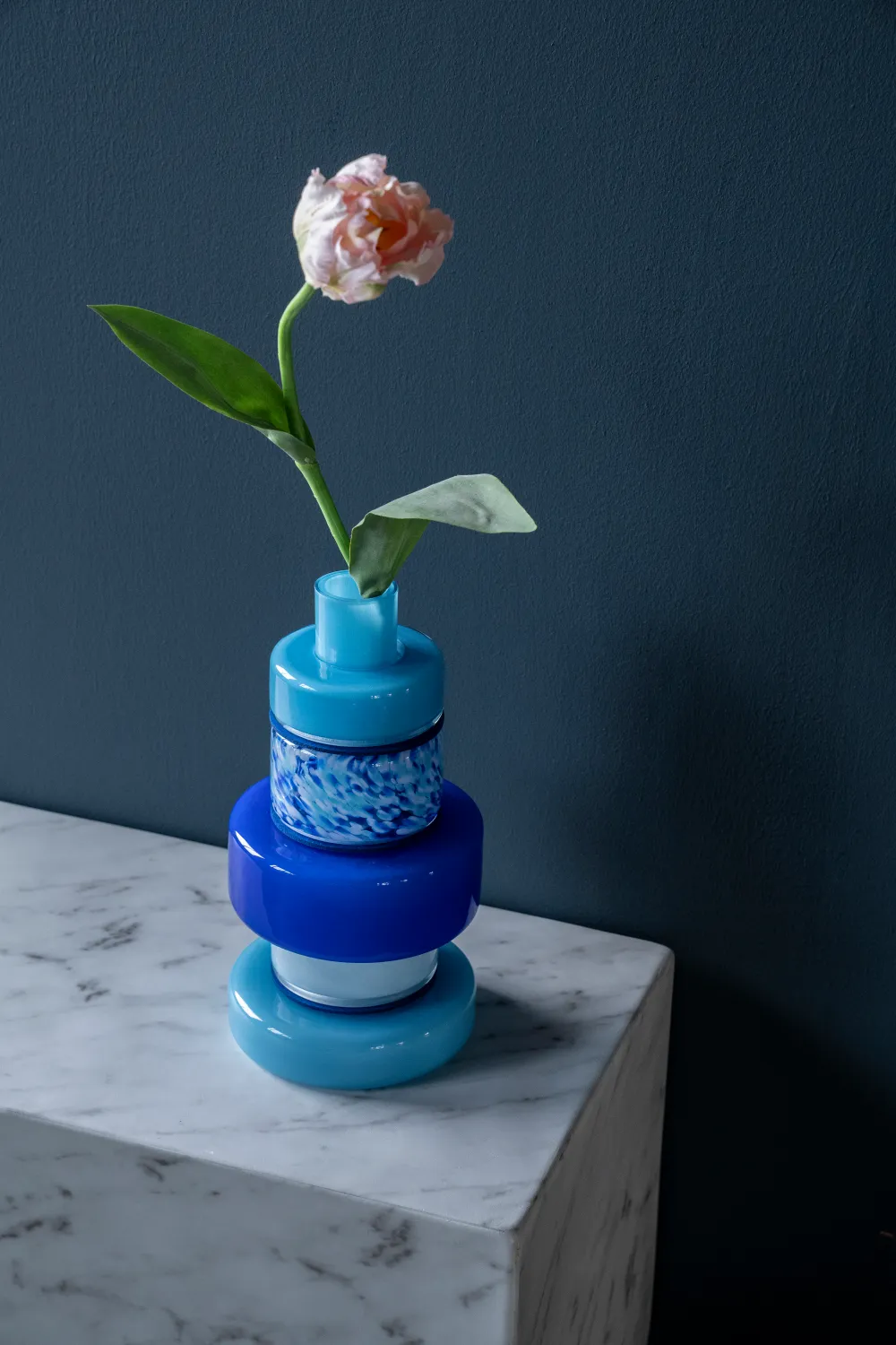 Stacked Glass Bud Vase | By-Boo Collars